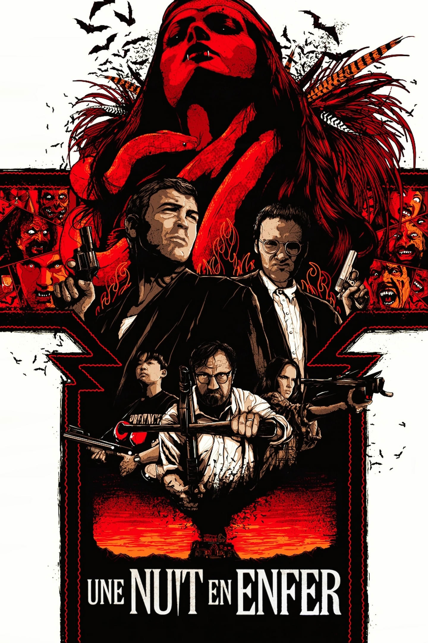 《惡夜追殺令》影評-從犯罪公路電影變成大戰吸血鬼的血腥cult片神作