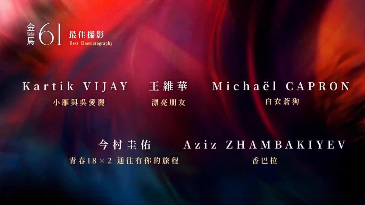 2024第61屆金馬獎入圍得獎名單,四大獎項臺灣全面潰敗 - 第16張圖 2024第61屆金馬獎入圍得獎名單,四大獎項臺灣全面潰敗