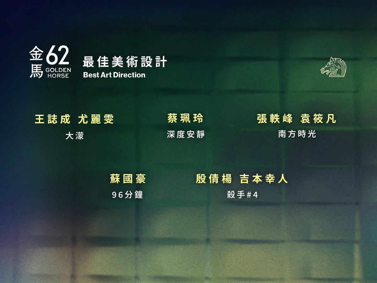 2025年金馬獎第62屆得獎名單,《大濛》拿4獎成最大贏家! - 第29張圖 2025年金馬獎第62屆得獎名單,《大濛》拿4獎成最大贏家!