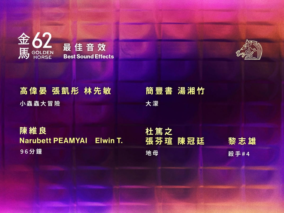 2025年金馬獎第62屆得獎名單,《大濛》拿4獎成最大贏家! - 第4張圖 2025年金馬獎第62屆得獎名單,《大濛》拿4獎成最大贏家!